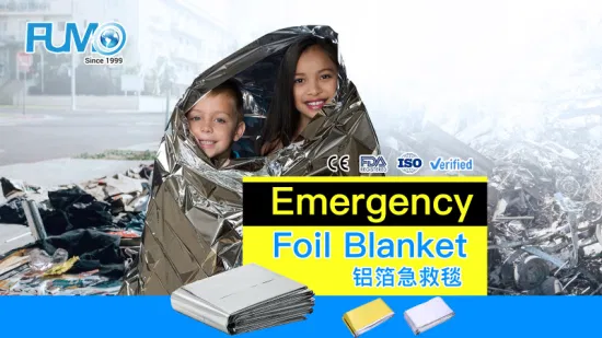 2022 First Aid Blanket Wholesale Windproof and Waterproof Foil Mylar Blanket Thermal Emergency Survival Rescue Pet Foil Emergency Blanket