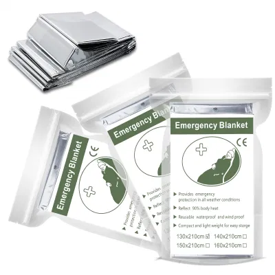 Emergency Mylar Thermal Blankets, Designed for Outdoors, Survival Reflective Thermal First Aid Foil Blanket