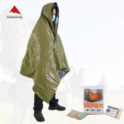 Heavy Duty Olive Mylar Thermal Emergency Survival Blanket