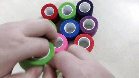 Non Woven Cohesive Bandages Wrap Finger Bandage with Factory CE, ISO, FDA 
