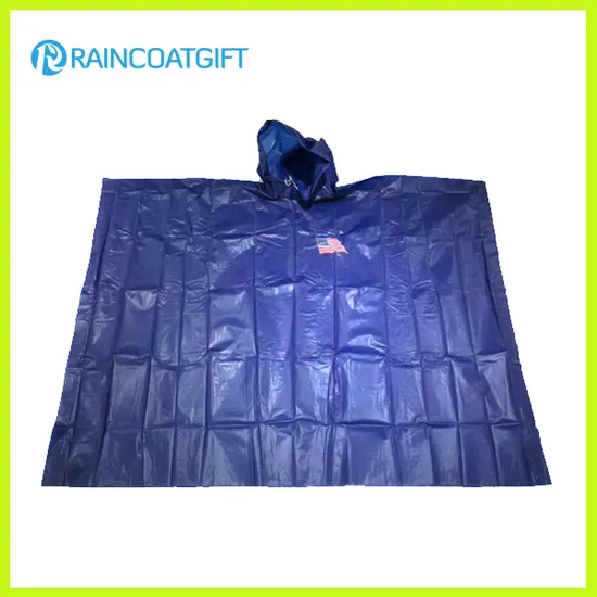 Emergency Waterproof PE Disposable Rain Poncho Rpe