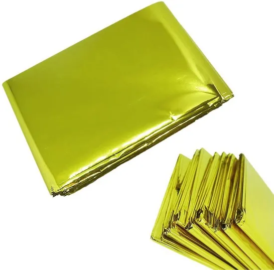 Aluminum Mylar Foil First Aid Outdoor Camping Rescue Survival Thermal Emergency Blanket 