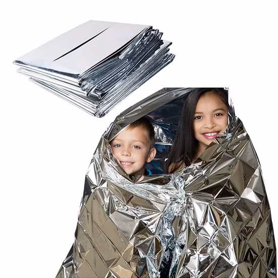 Outdoor Reflective Emergency Thermal Blanket, Keep Heat out for First Aid Camping
