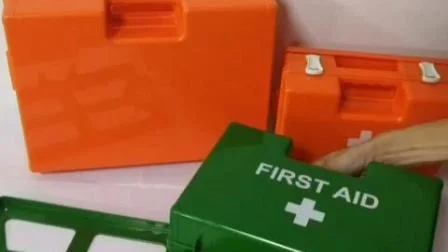 Office Wall Mount First Aid Box ABS Strong Plastic Medical Case Storage First Aid Kit