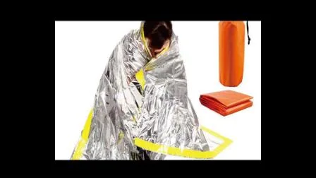 First Aid Golden Sliver Rescue Aluminum Foil Fire Space Thermal Mylar Survival Waterproof Emergency Blanket for Keep Body Warm