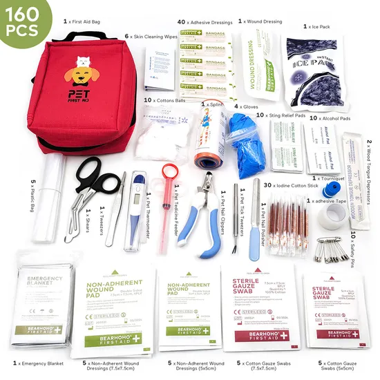 Custom Logo Animal Er Emergency Pet Care Horse First Aid Kit 
