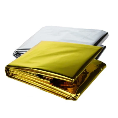 First Aid Rescue Mylar Survival Longer Folding Gold Foil Thermal Blanket Emergency Blanket