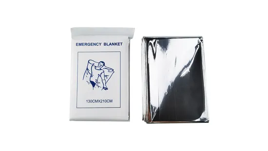 Disposable First Aid Silver Aluminum Foil Mylar Emergency Blanket 