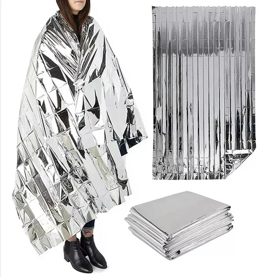 Extra Large Various Specifications Military Survival Mylar Emergency Blankets Heavy Duty Folding Machine Outdoor Mylar Thermal Space Blanket