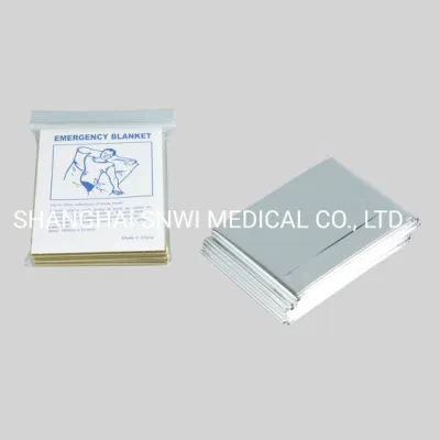 Disposable Sales Silver or Gold Color Emergency Blanket for First Aid Rescuesheet
